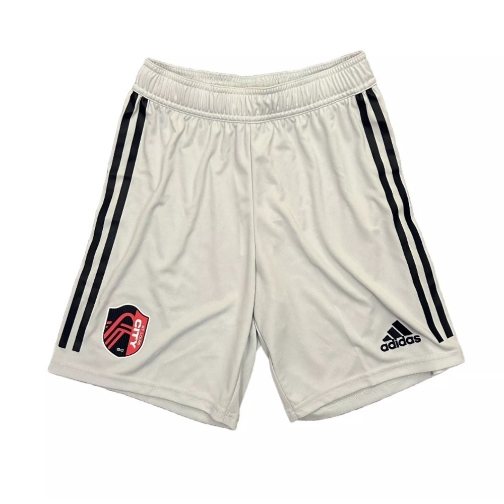 adidas Mens St. Louis City SC Away Soccer Shorts Size XS Gray MLS H47865 NWT $60